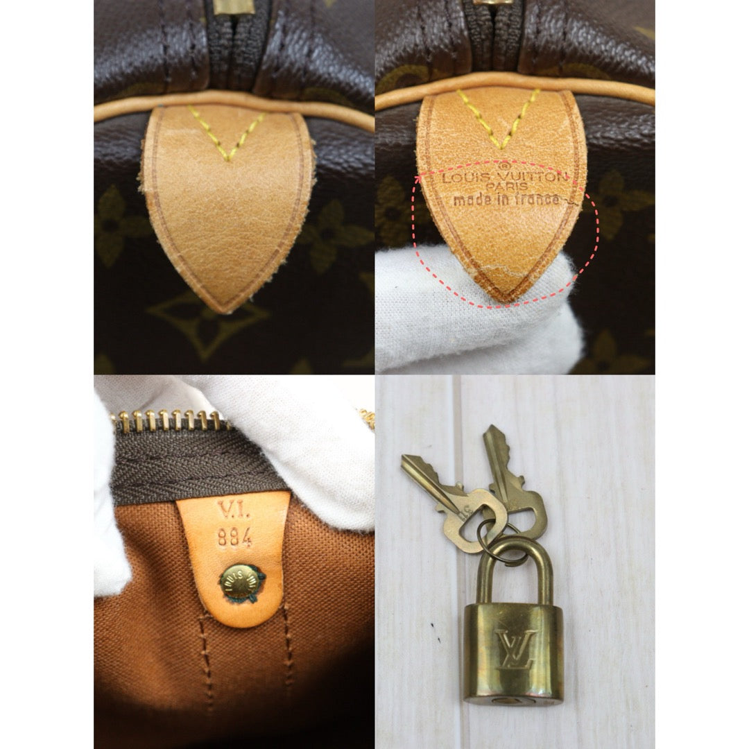 Include Entrupy Certificate of Authenticity｜Good ( Rank AB) ｜ Louis Vuitton Monogram Keepall Bandouliere 45 Handbag｜26031607