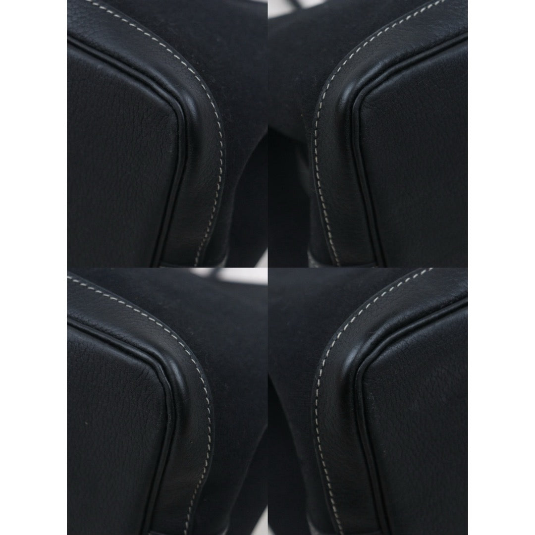 Include Entrupy Certificate of Authenticity｜Good ( Rank AB)｜ HERMES Garden Party 36 Black Handbag □G Stamp Made In 2003Year｜26062908