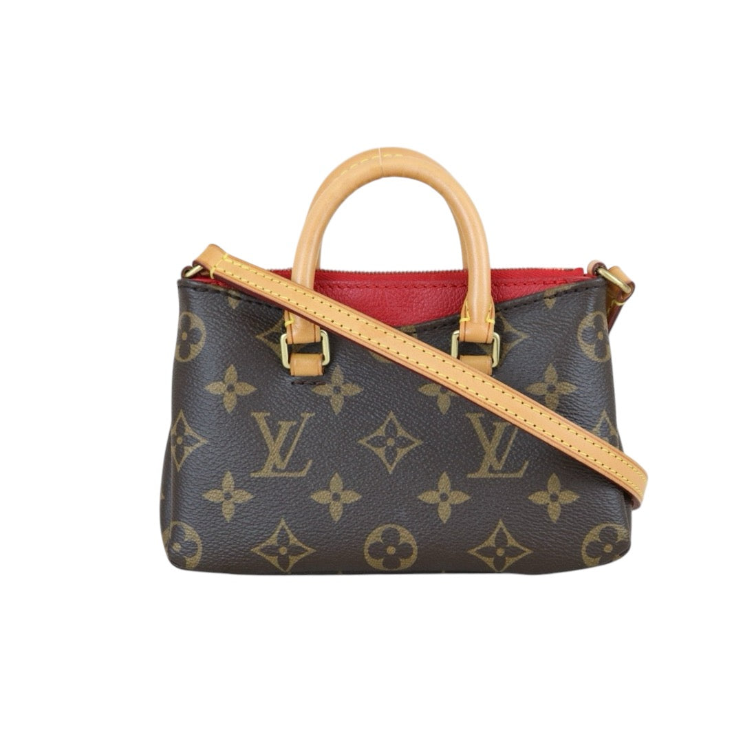 Good ( Rank AB) ｜LV Monogram Pallas Nano Handbag With Shoulder Bag｜S24112103