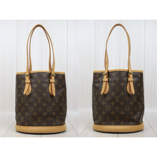 Include Entrupy Certificate of Authenticity｜Good ( Rank AB)｜ Louis Vuitton Monogram  Petit Bucket PM Tote Bag  ｜25111313