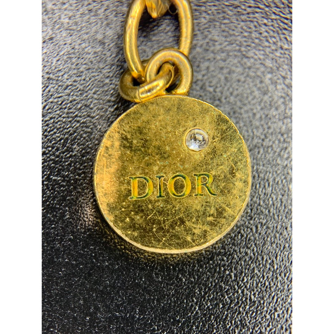 Include Authentic Detective Certificate of Authenticity｜Good ( Rank AB) ｜ Dior CD  Rhinestone Necklace ｜Y26040603