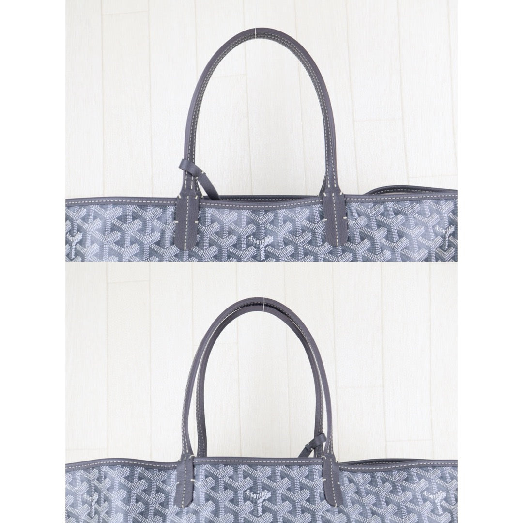 Very Good ( Rank A)｜ Goyard Saint-Louis PM Tote Bag Grey｜H25011324