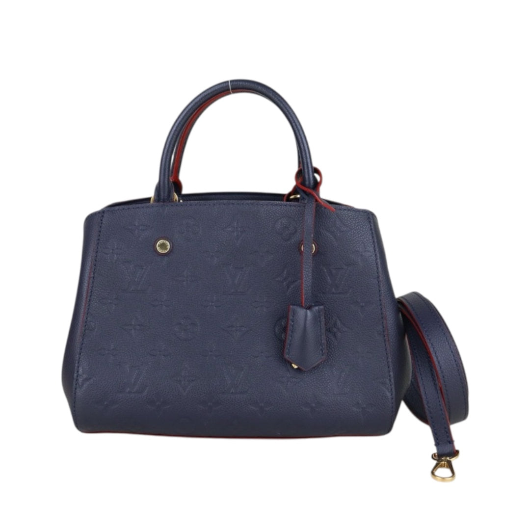 Very Good ( Rank A) ｜LV Monogram Montaigne BB Hand Bag Blue Shoulder Bag｜S25092804