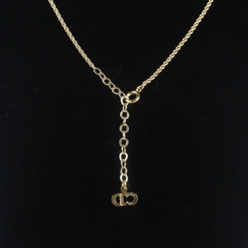 Rank A ｜ Dior CD Necklace Gold Plated ｜23092225