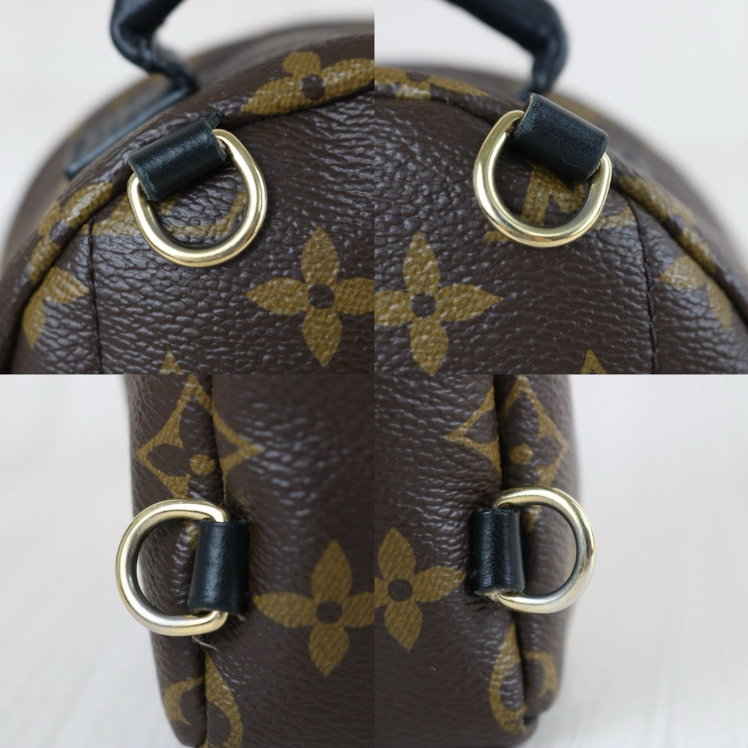 Include Entrupy Certificate of Authenticity｜Very Good ( Rank A)｜  Louis Vuitton Monogram Coated Canvas Mini Palm Springs Backpack｜S26072607