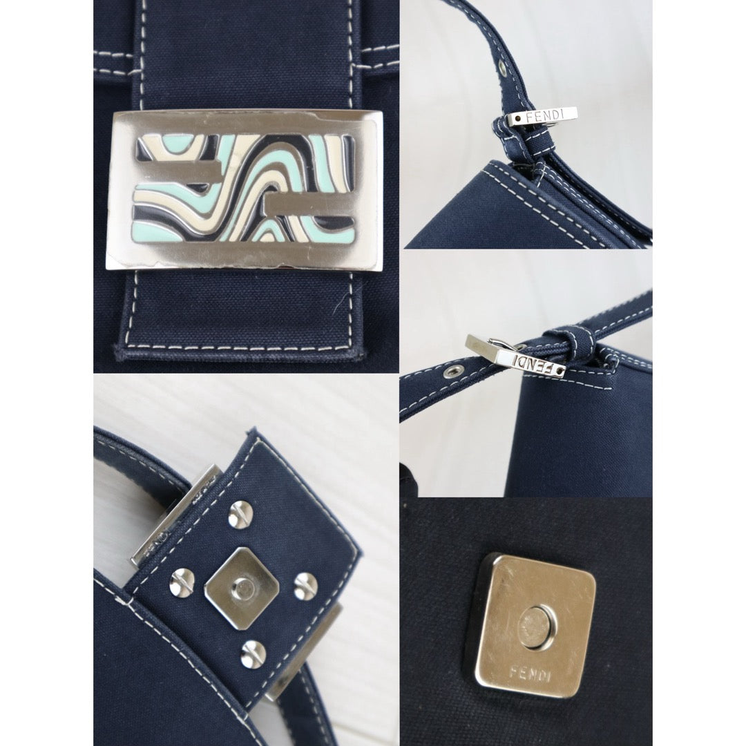 Good ( Rank AB)｜  FENDI Denim Baguette Shoulder Bag  ｜J25060503