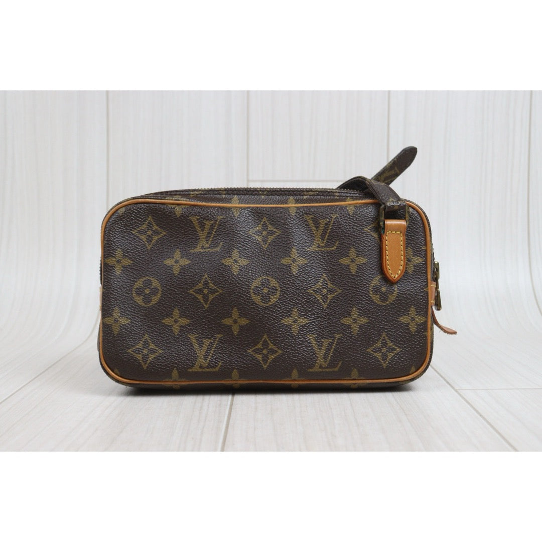 Include Entrupy Certificate of Authenticity｜Good ( Rank AB)｜Louis Vuitton Monogram Pochette Marly Bandouliere ShoulderBag ｜26080701