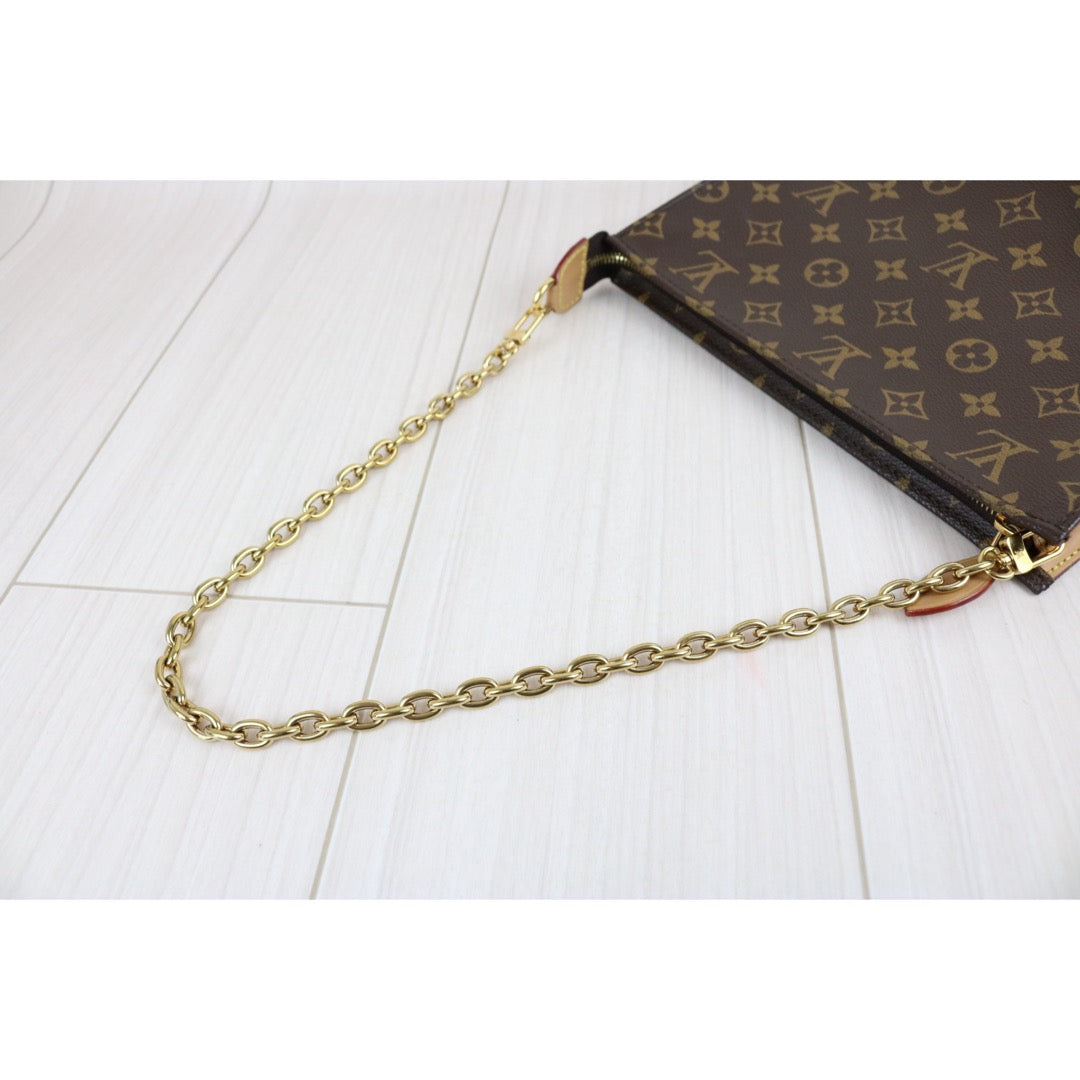 Include Entrupy Certificate of Authenticity｜Very Good ( Rank A) ｜Louis Vuitton Monogram Toiletry Pouch On Chain Bag IC Chips Model｜Z26102102