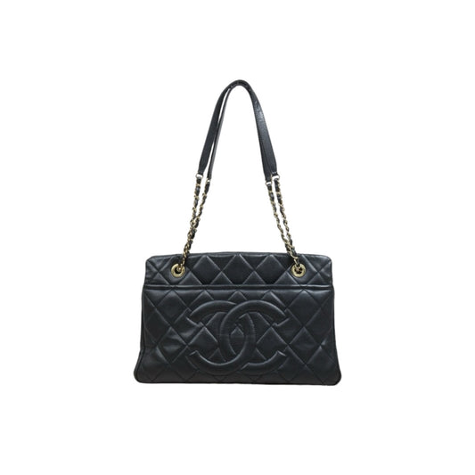 Include Entrupy Certificate of Authenticity｜Good ( Rank AB)｜ CHANEL Caviar Skin  Matrasse Chain Tote Bag Black Made In 2013～2014Year｜26041408