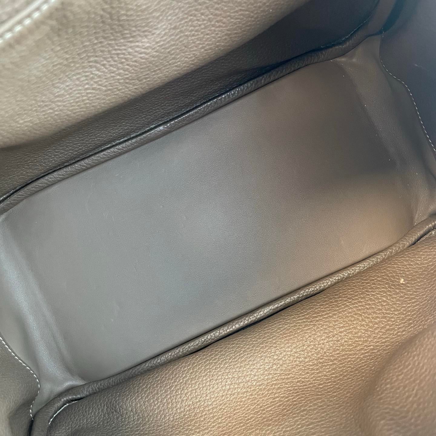 Hermes Lindy 30 A stamp etoupe