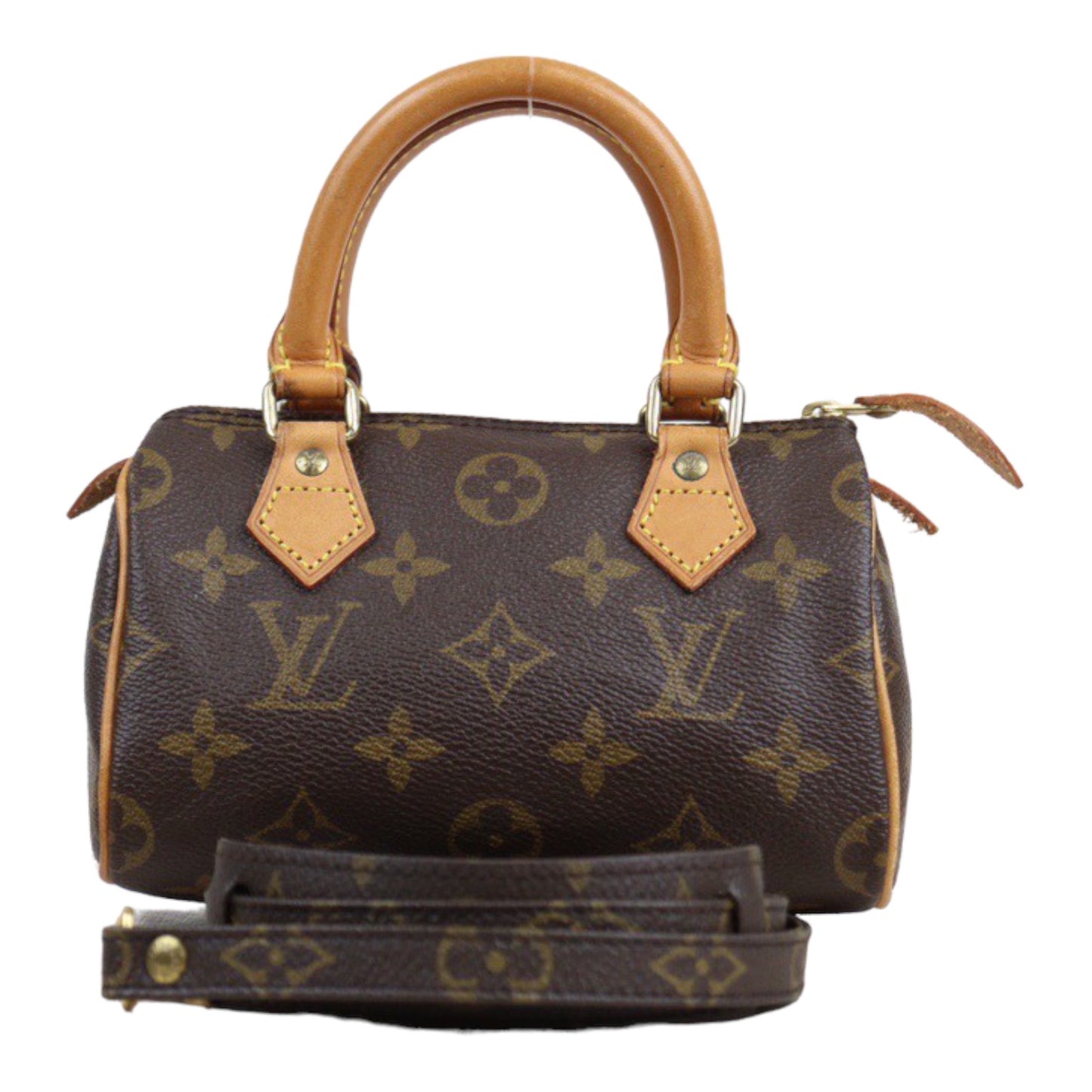 Rank AB ｜ LV Monogram Mini Speedy Handbag With Shoulderstrap ｜23112109
