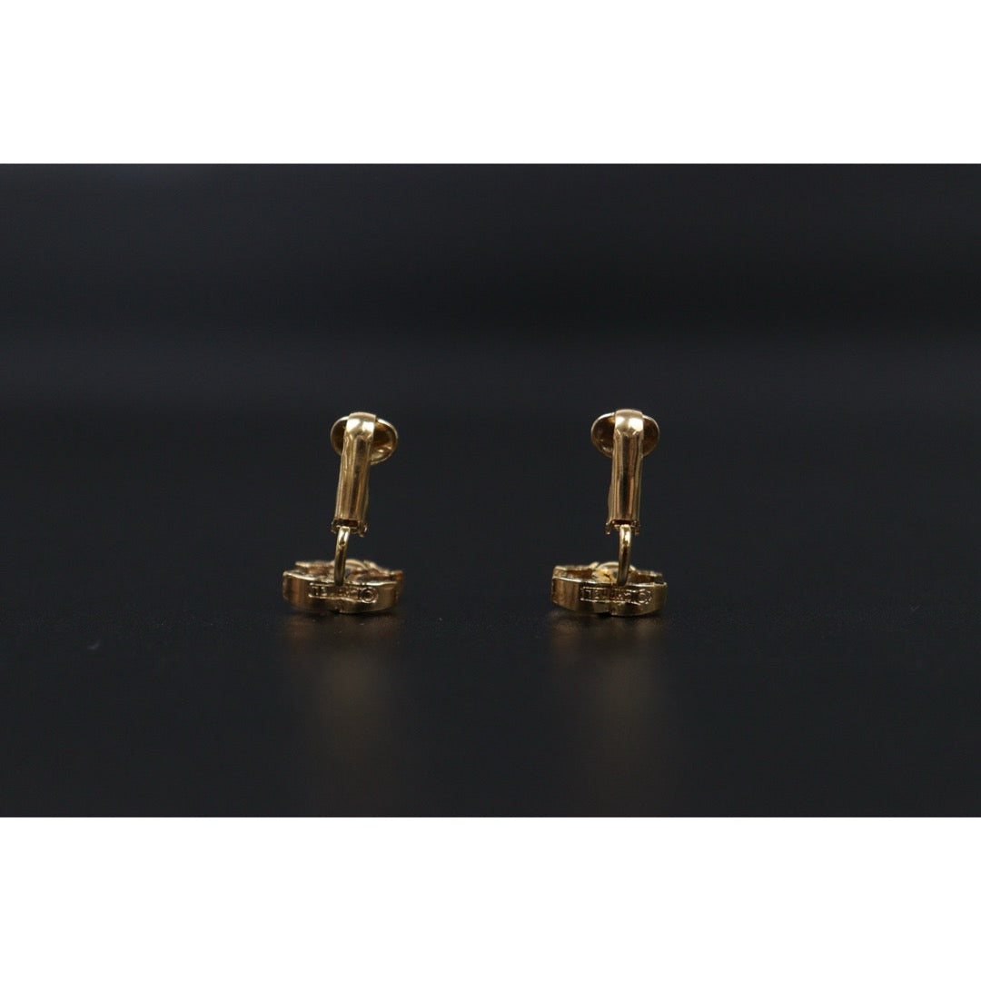 Very Good ( Rank A) ｜CHANEL Coco Mark Gold 24 Plated Earrings ｜25070701