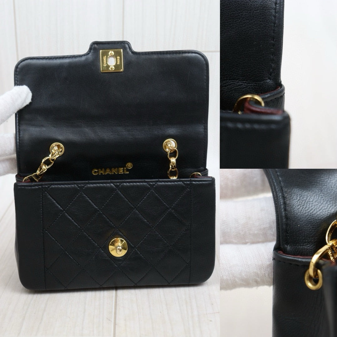 Good ( Rank AB)｜ CHANEL Matrasse Diana  Lamb Skin  Chain Bag Made in 1989-1991Year｜25050223