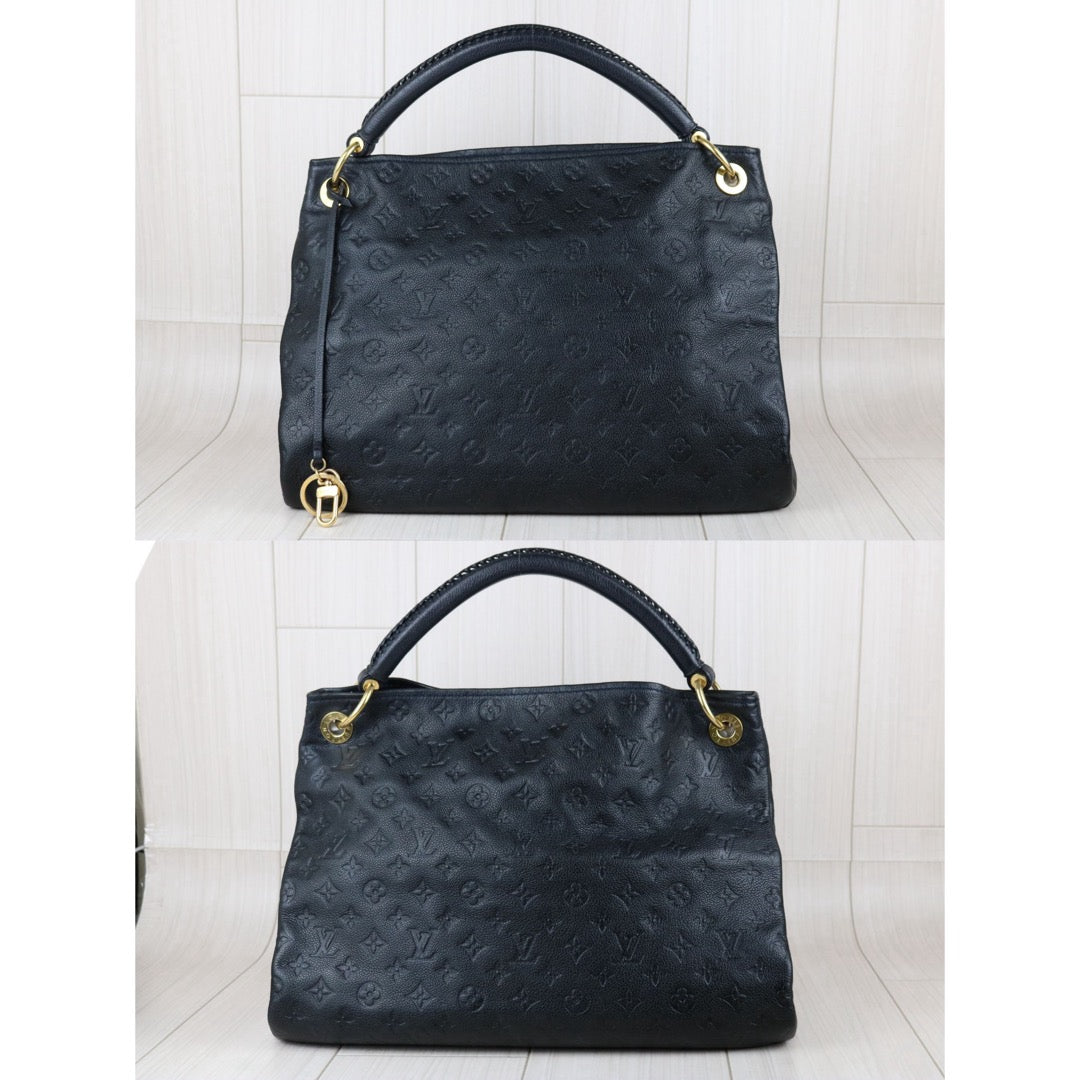 Include Entrupy Certificate of Authenticity｜Good ( Rank AB)｜Louis Vuitton Monogram Empreinte Artsy MM ShoulderBag Black｜S26051104