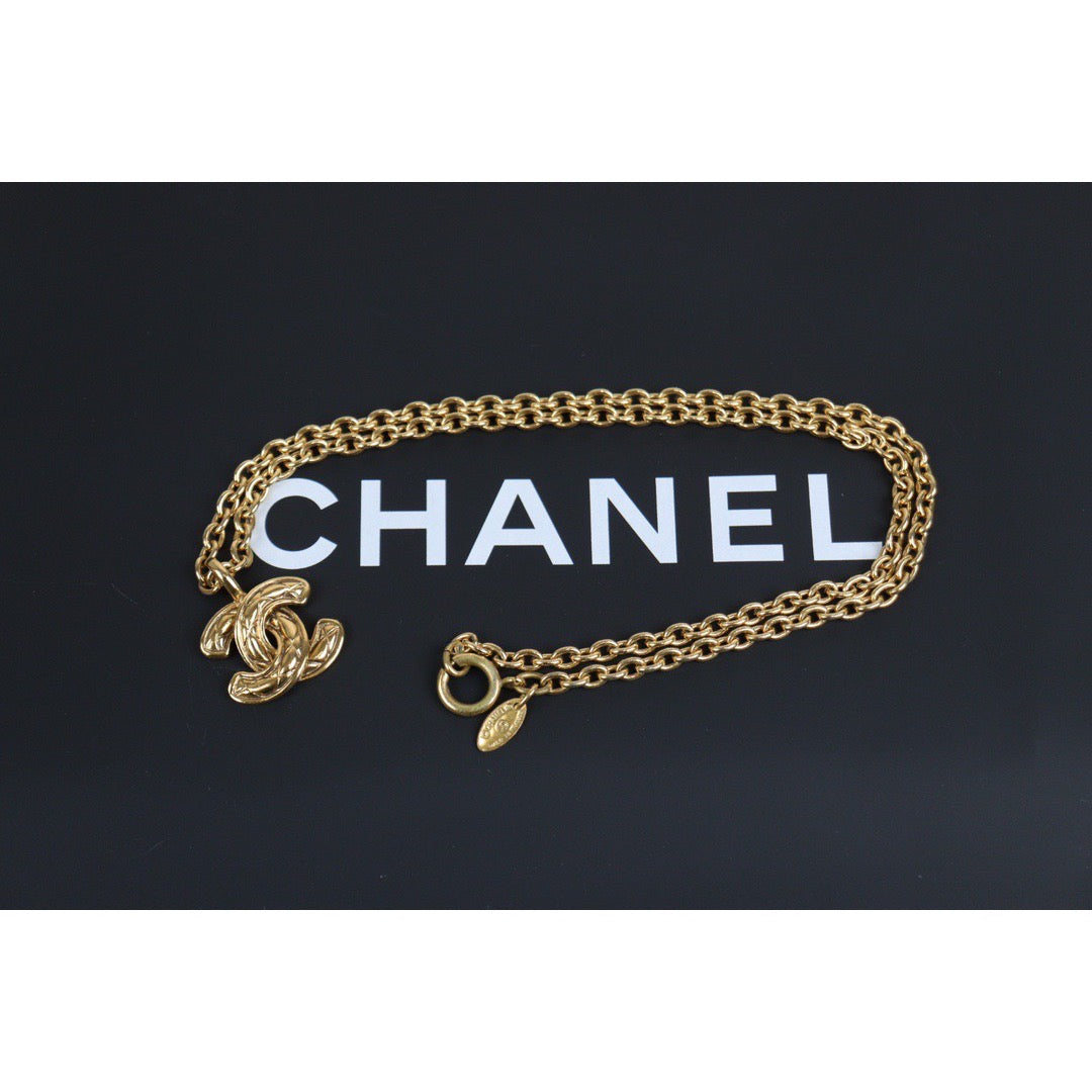 Rank A ｜ Chanel Vintage Coco Mark 18K Gold Plating Necklace ｜23112115 – BRAND  GET