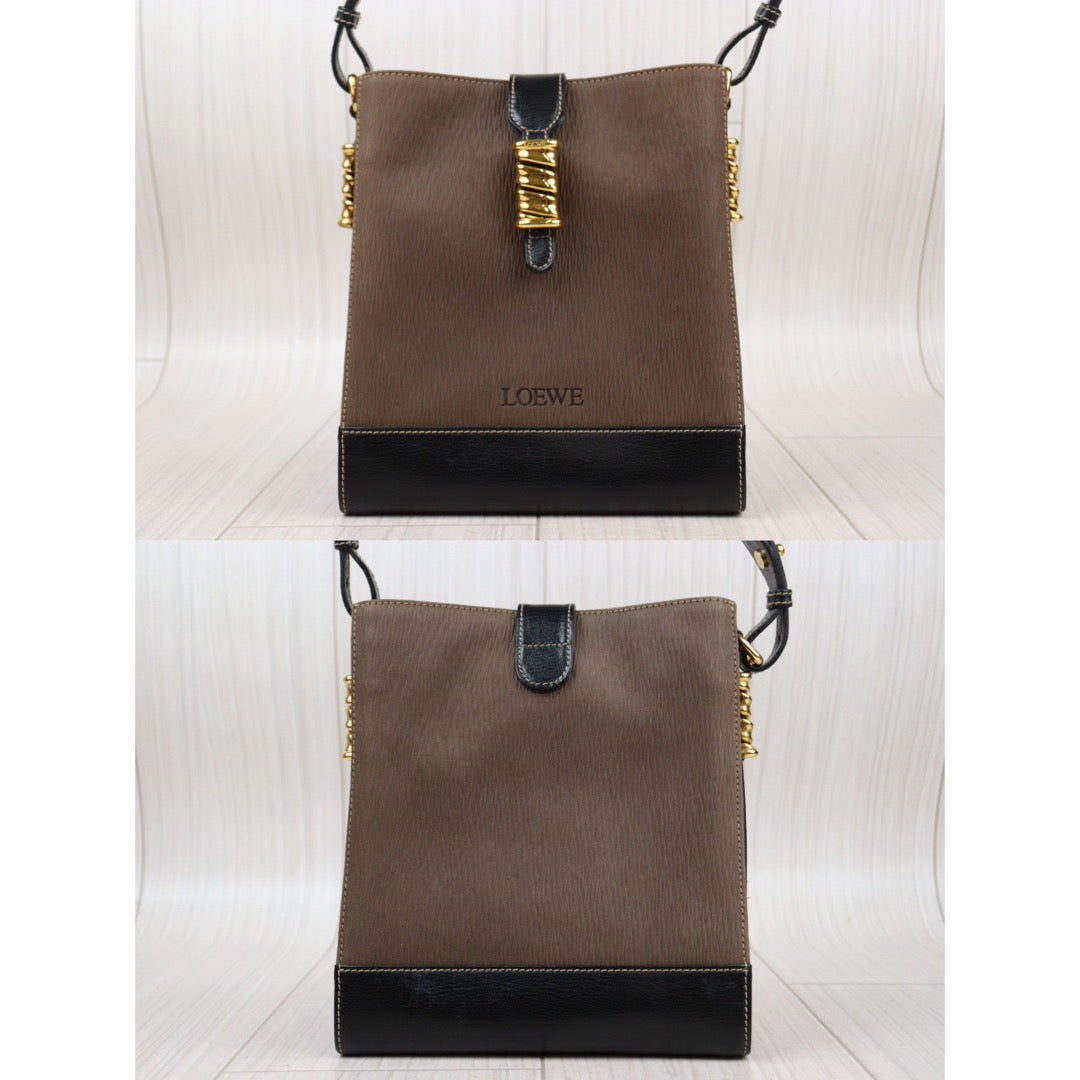 Rank A ｜ Loewe Belasquez Twist Shoulder Bag ｜24020121