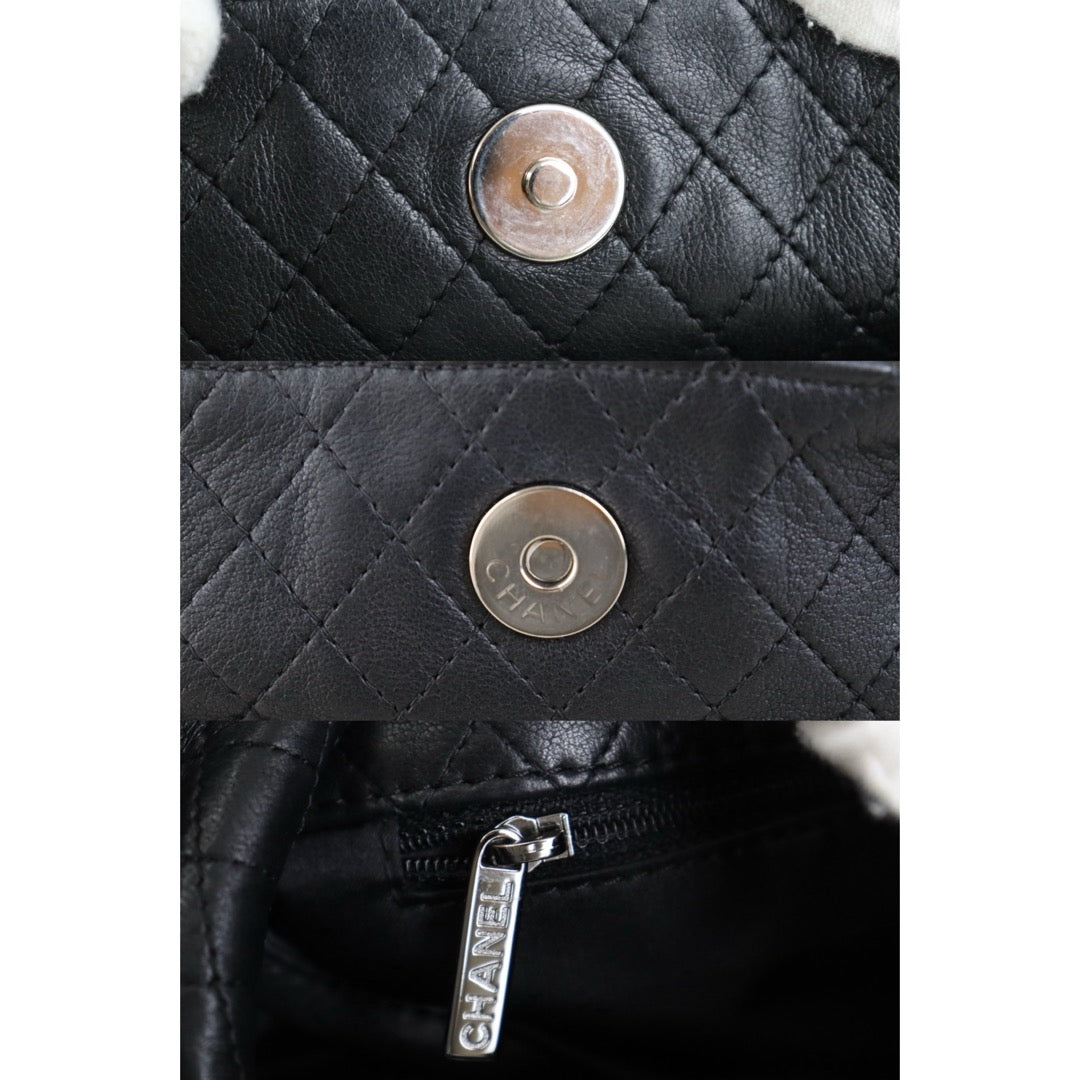Include Entrupy Certificate of Authenticity｜Very Good ( Rank A)｜ CHANEL Lamb Skin Soft And Chain  Hobo Bag  Black Made In 2006-2008 Year｜S26090736