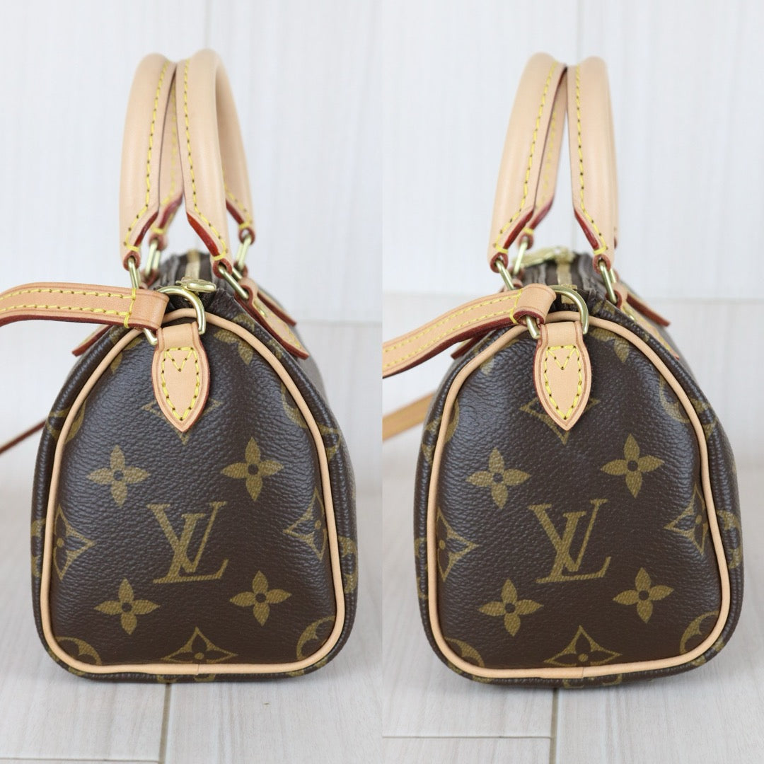 Excellent（Rank SA）｜LV Monogram Nano Speedy Handbag Shoulder Bag｜X25120407