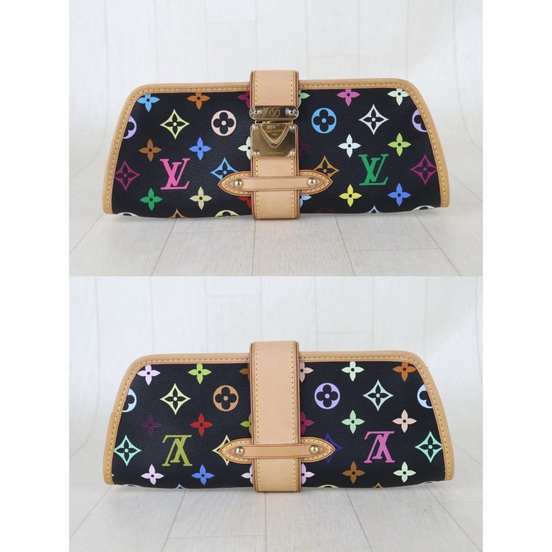 Include Entrupy Certificate of Authenticity｜Very Good ( Rank A)｜  Louis Vuitton Monogram  Multicolor Shirley Clutch Hand Bag｜S26072520