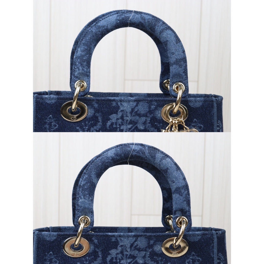 Rank SA ｜  Dior Denim  Embroidered Handbag With Shoulder Bag ｜P24051324