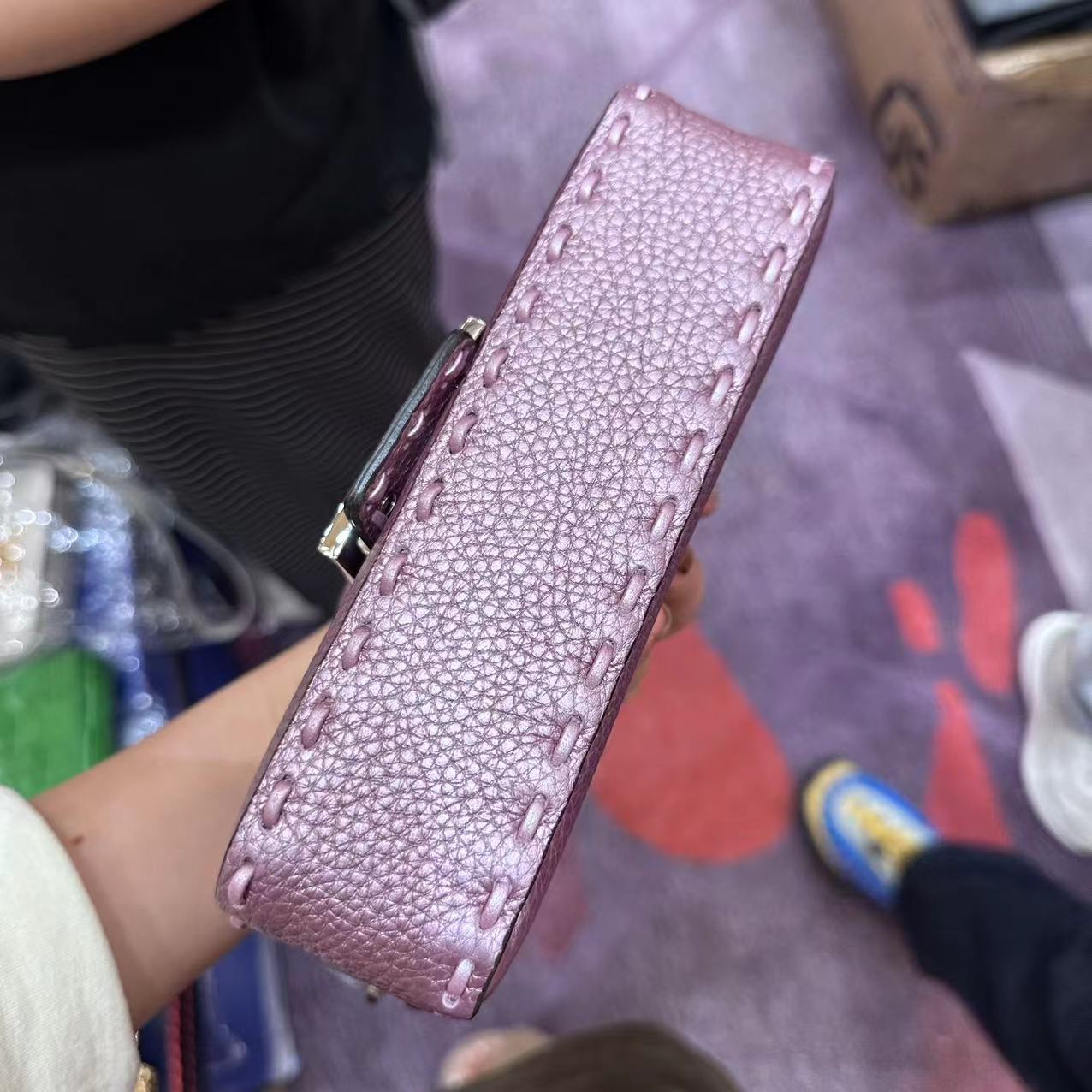 FENDI Zucca Mamma Baguette Shoulder Bag