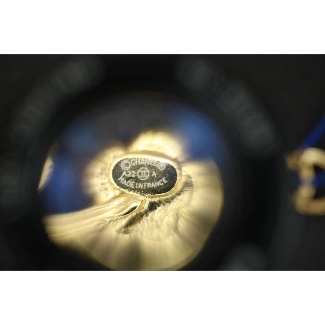 Very Good ( Rank A) ｜CHANEL COCO Mark Camellia Earrings ｜F25012306