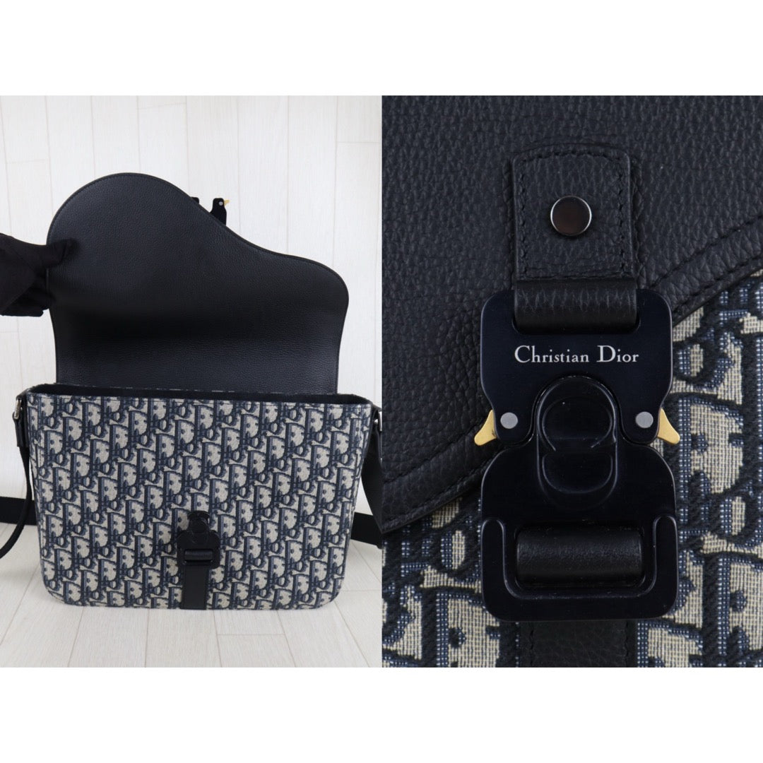 Very Good ( Rank A)｜   Dior Trotter Obilque Jacquard Saddle Shoulder Bag ｜S25090101