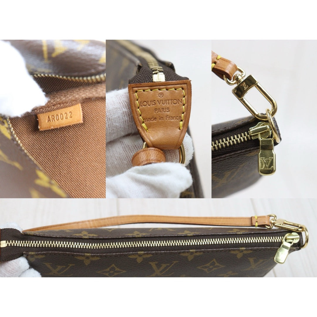 Include Entrupy Certificate of Authenticity｜Good ( Rank AB)｜Louis Vuitton Monogram Pochette Accessoires ｜26061204