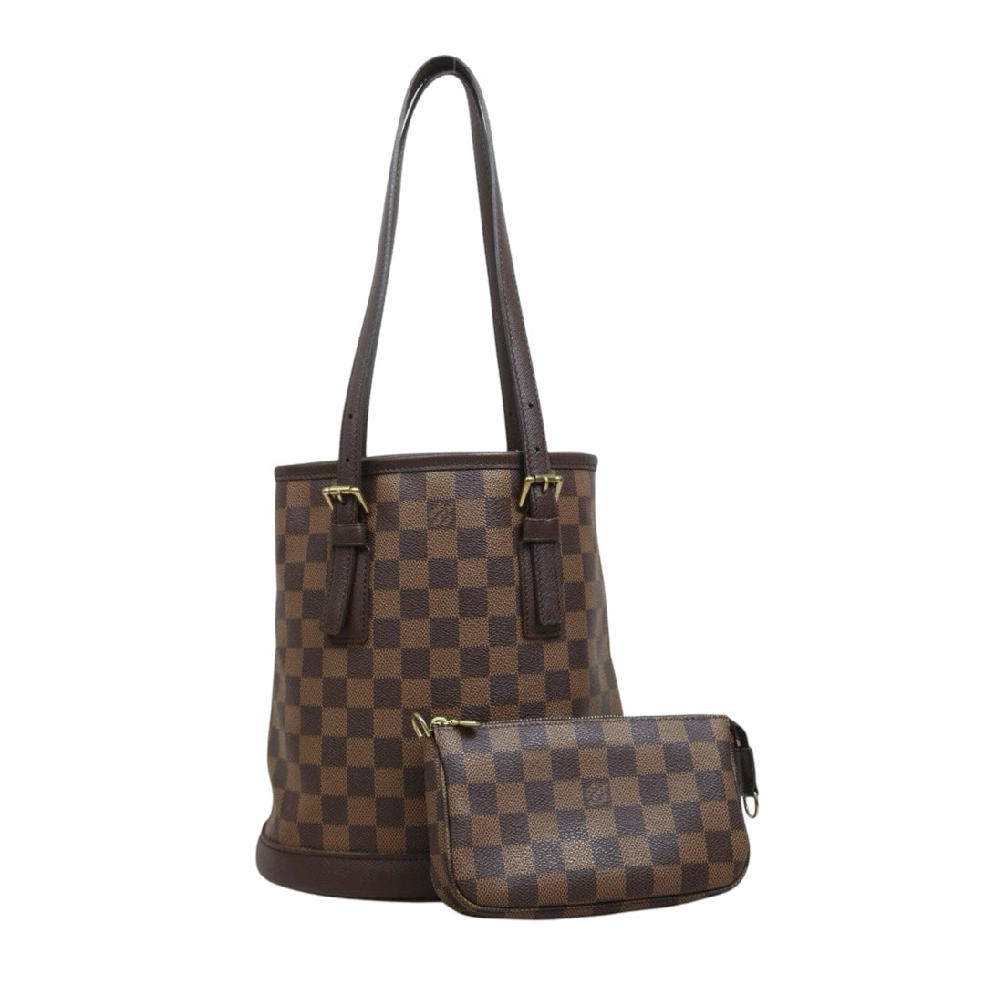 Include Entrupy Certificate of Authenticity｜Good ( Rank AB)｜ Louis Vuitton Damier Bucket PM Tote Bag｜26070904
