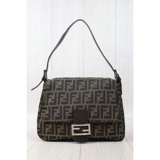 Good ( Rank AB)｜ FENDI Zucca Mamma Baguette Shoulder Bag ｜V24100403