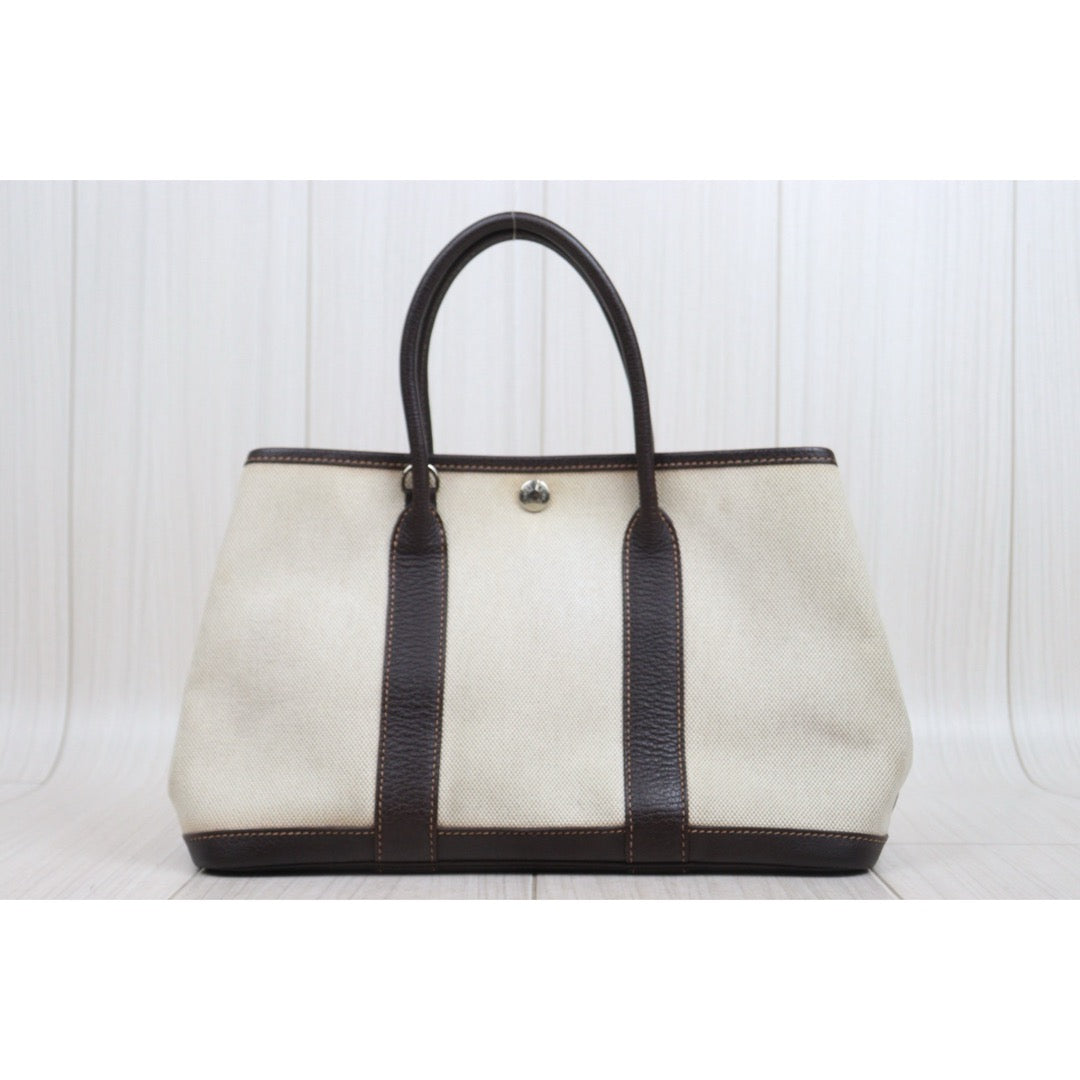 Good ( Rank AB)｜ HERMES Garden Party TPM Handbag □H Stamp Made In 2004 Year｜25091009