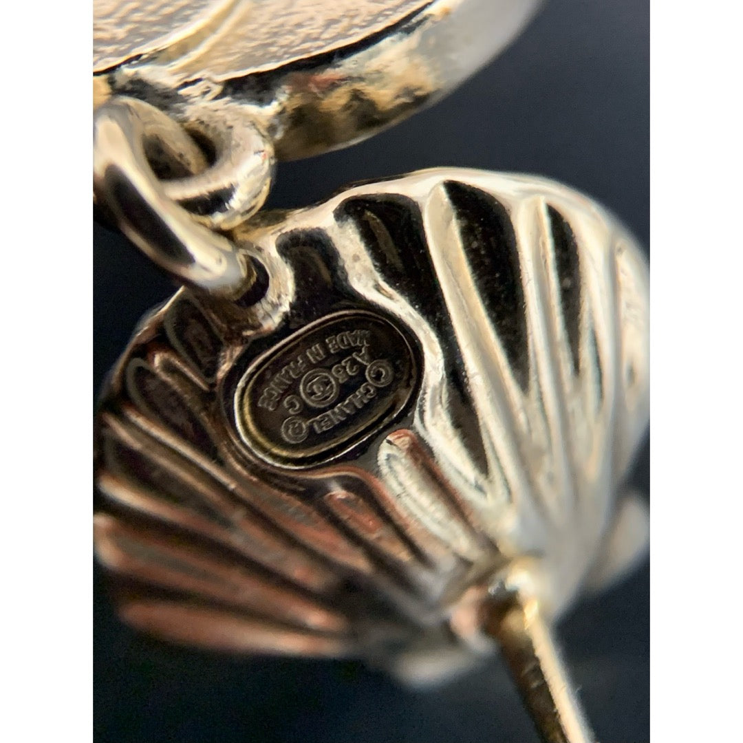 Very Good ( Rank A) ｜CHANEL COCO Mark Pearl Rhinestone Earrings Made In 2025Year｜V25121106