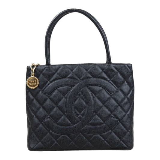 Rank A｜ CHANEL Caviar Skin Leather Calf Leather Tote Bag Made In 2002～2003Year｜24010834