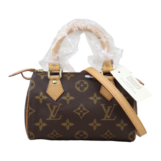 Rank A ｜ LV Monogram Mini Speedy Handbag With Shoulderstrap｜24012510