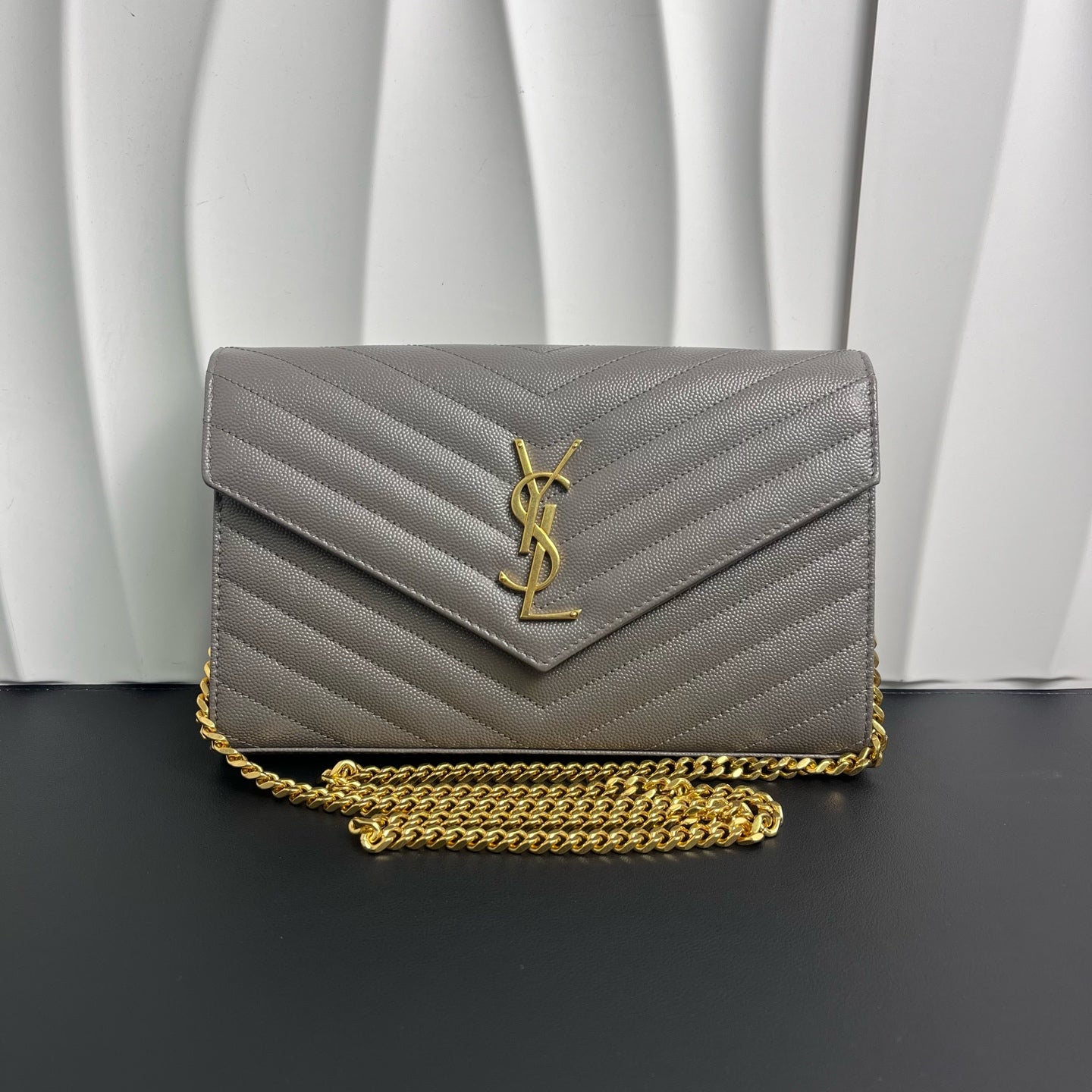 Saint Laurent YSL Caviar Skin Shoulder Bag