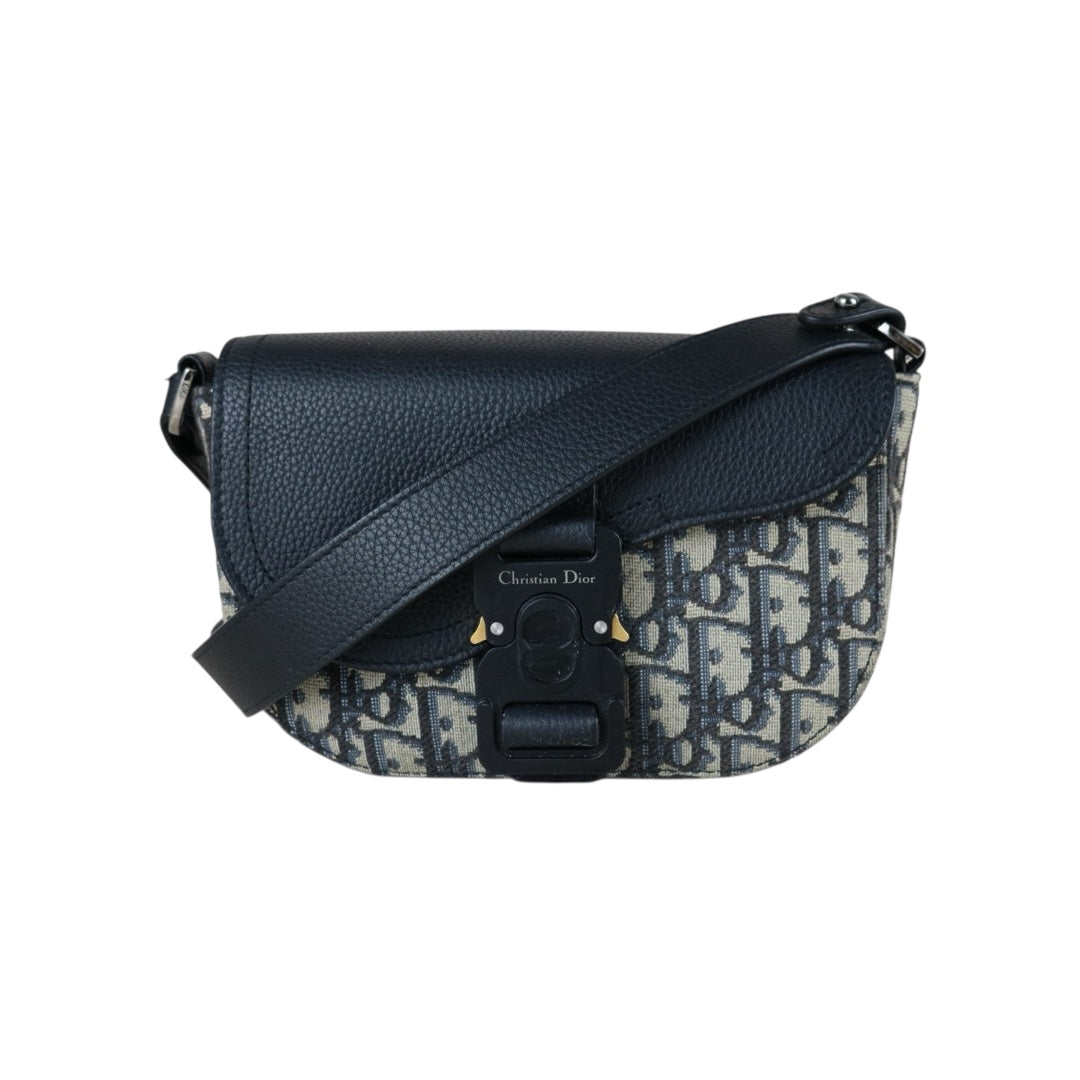 Include Entrupy Certificate of Authenticity｜Good ( Rank AB) ｜ Dior Trotter Leather Saddle Shoulder Bag｜S26031509