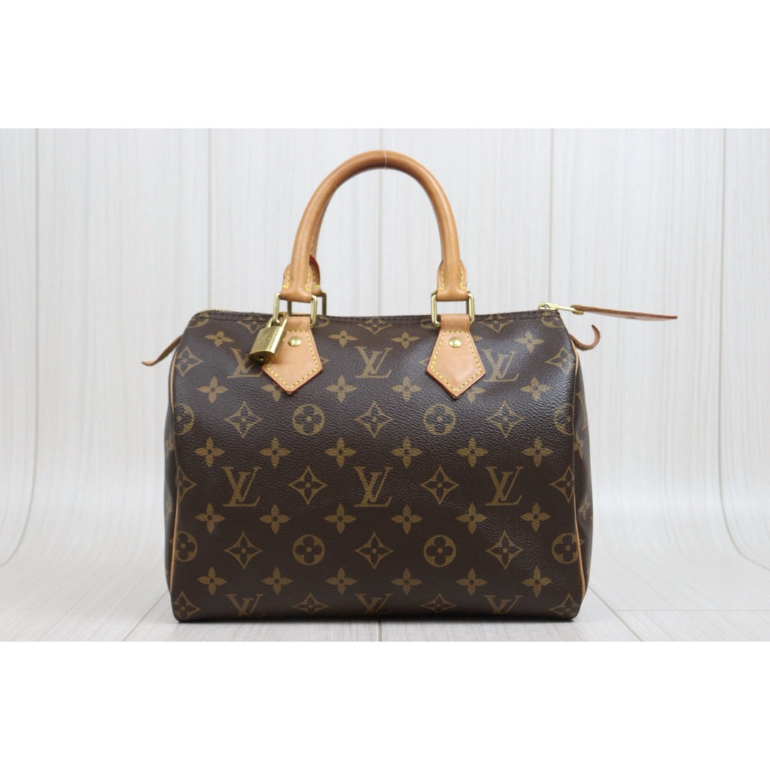 Include Entrupy Certificate of Authenticity｜Good ( Rank AB)｜ Louis Vuitton Monogram Speedy 25 Hand Bag IC Chips Model｜26042812