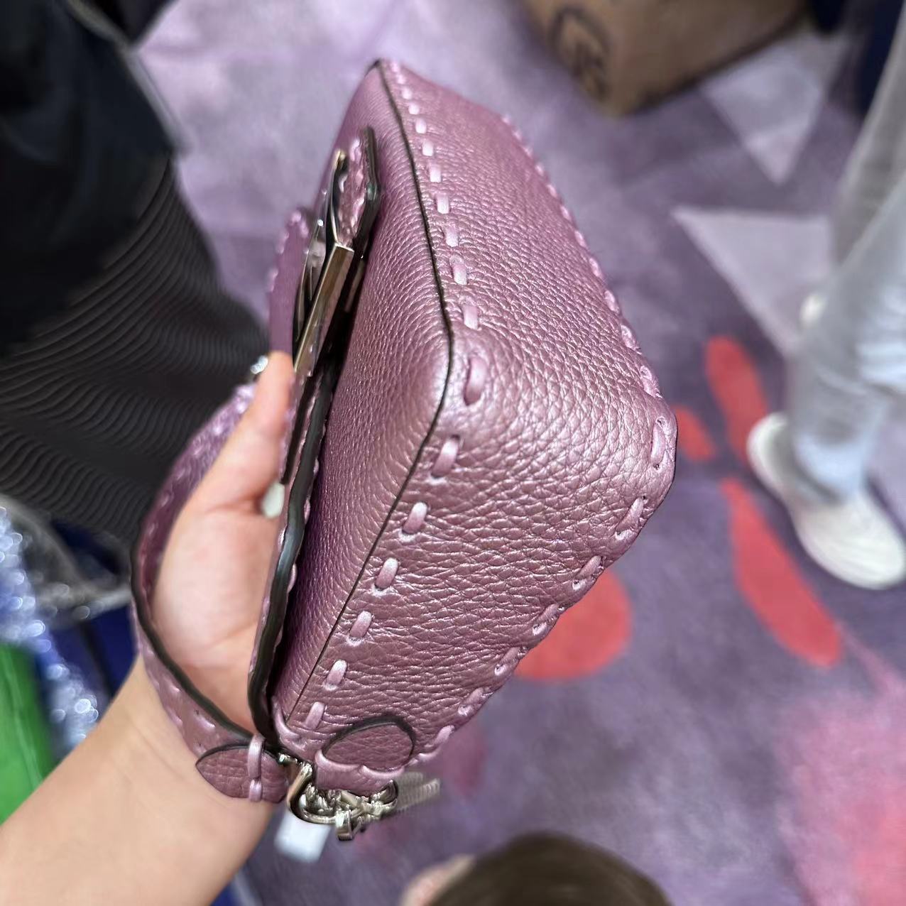 FENDI Zucca Mamma Baguette Shoulder Bag