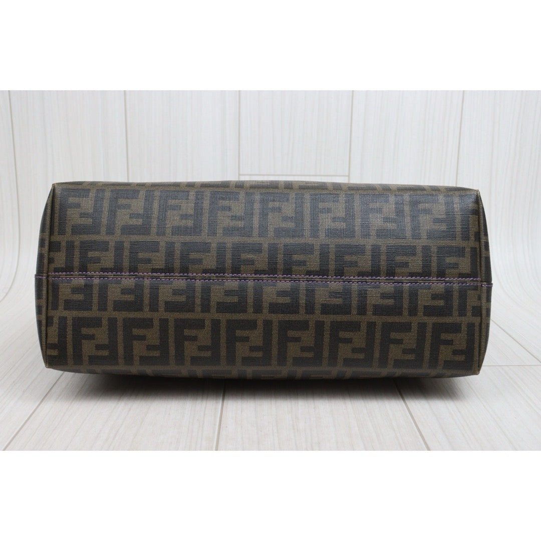 Include Entrupy Certificate of Authenticity｜Good ( Rank AB)｜ FENDI Zucca Mamma  Baguette Tote Bag｜26082108