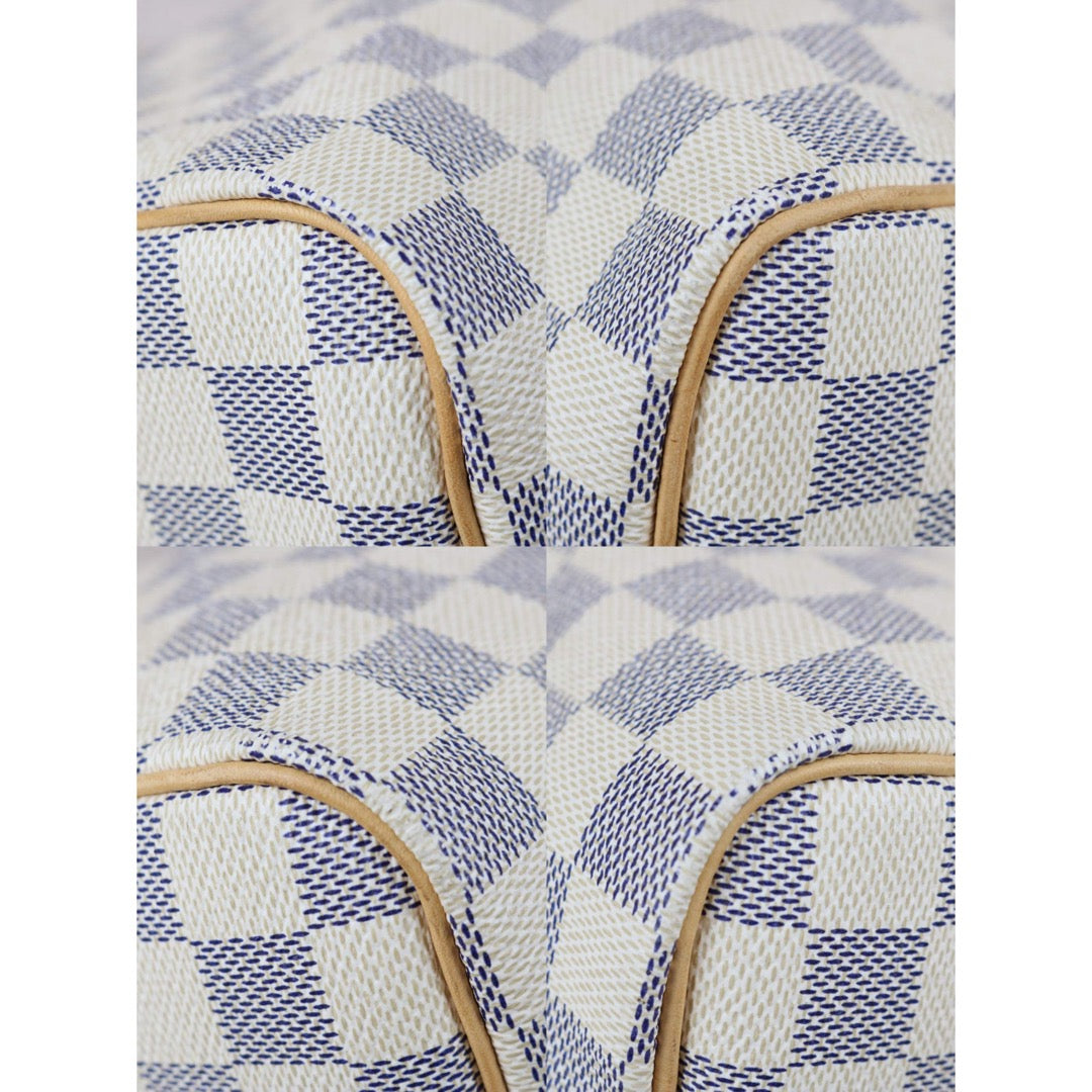 Include Entrupy Certificate of Authenticity｜Good ( Rank AB)｜ Louis Vuitton Azul Speedy 35 Hand Bag  ｜X26061802
