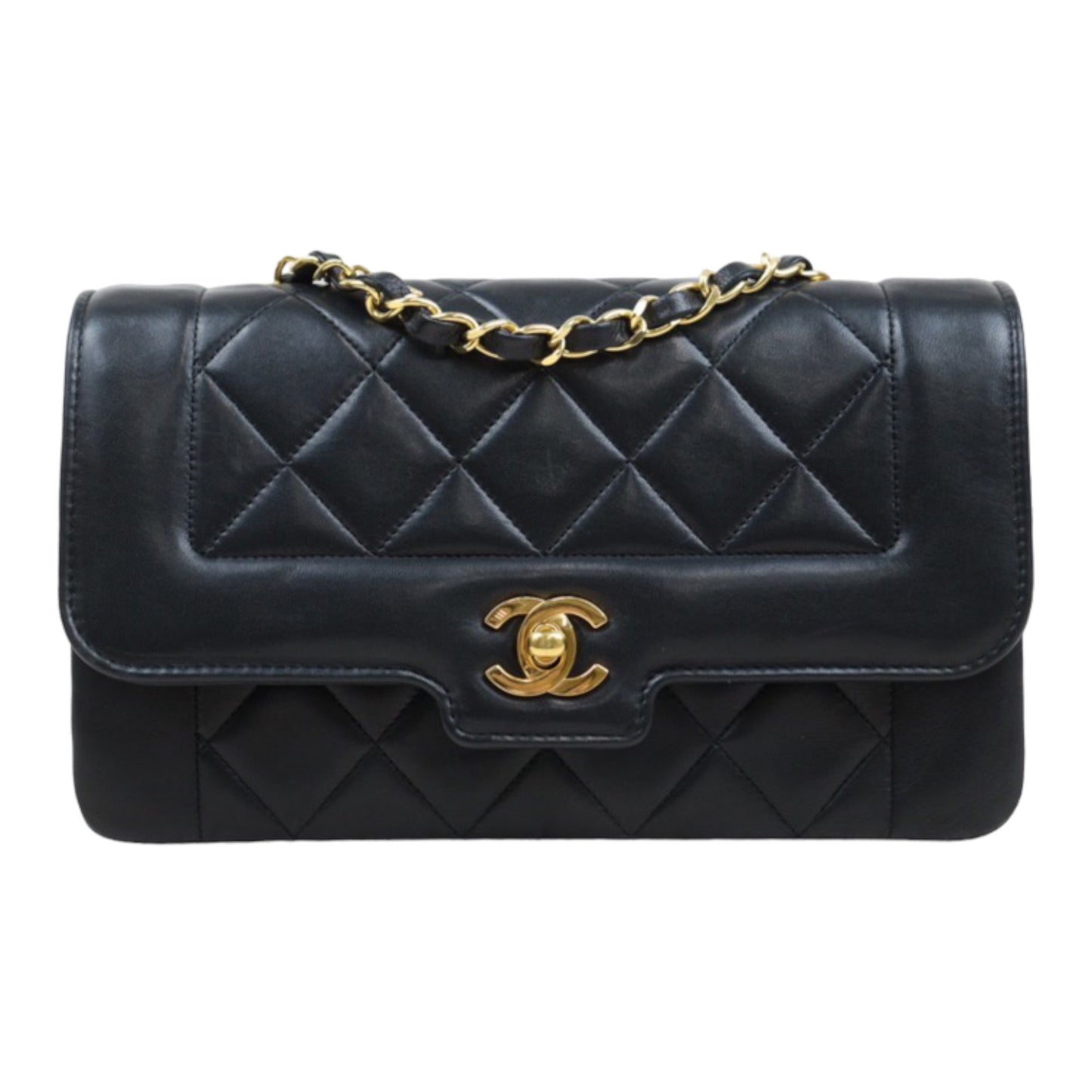 Rank A ｜ CHANEL Matrasse Diana 22 Shoulder Bag Black Made In 1989-1991Year｜24032621