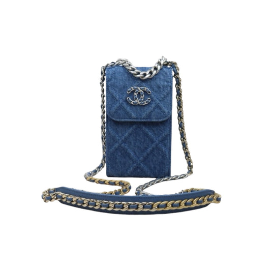 Very Good ( Rank A)｜ CHANEL Matrasse Chain Demin Blue 19Bag Shoulderbag Made In 2021-2022Year｜W25121601