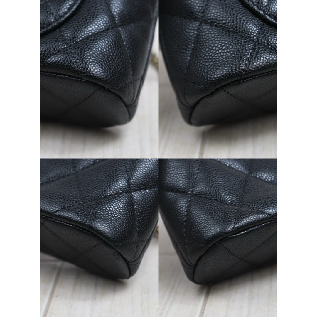 Include Entrupy Certificate of Authenticity｜Very Good（Rank A）｜CHANEL Caviar Skin Vanity Case Chain Bag  IC Chips Model｜S26080621