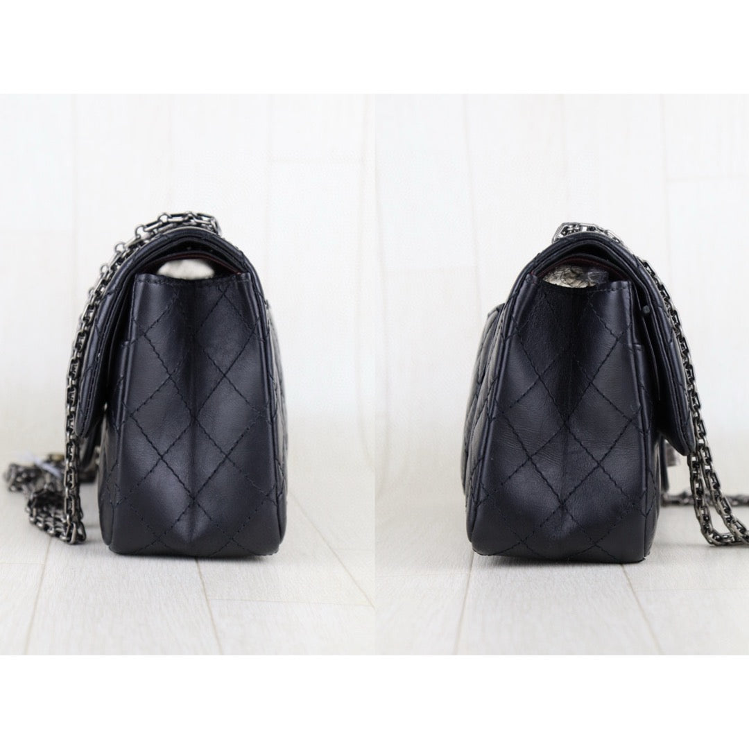 Very Good ( Rank A)｜ CHANEL 2.55 Matelasse Small Black Chain Shoulder Bag Made in 2018-2019 Year｜H25011319