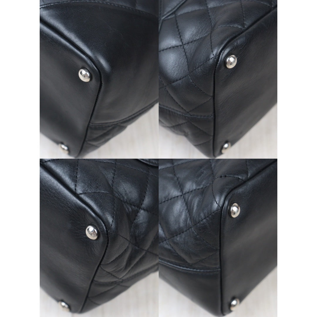 Good ( Rank AB) ｜ CHANEL Cambon Line ToteBag Black Made In 2004-2005 Year｜24070412