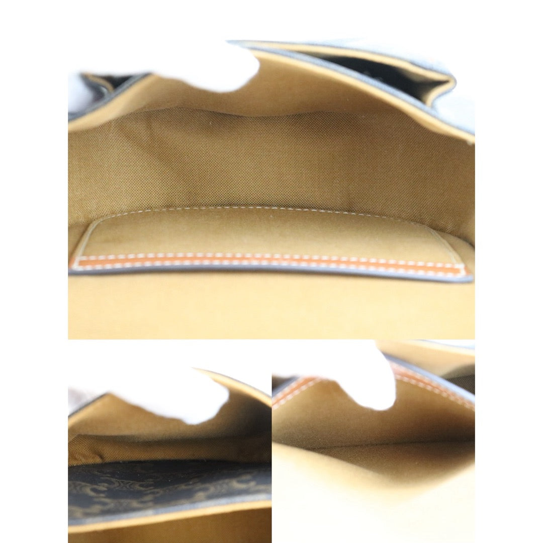 Very Good ( Rank A) ｜ CELINE Macadam Triomphe Cross Body Shoulder Bag Current Model｜S25110313