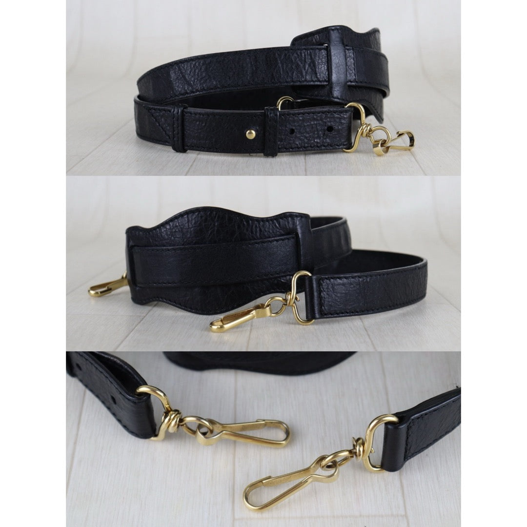 Very Good ( Rank A)｜Balenciaga Goatskin  Edge Classic City PM Black HandBag Shoulder Bag Current Model ｜S26020401