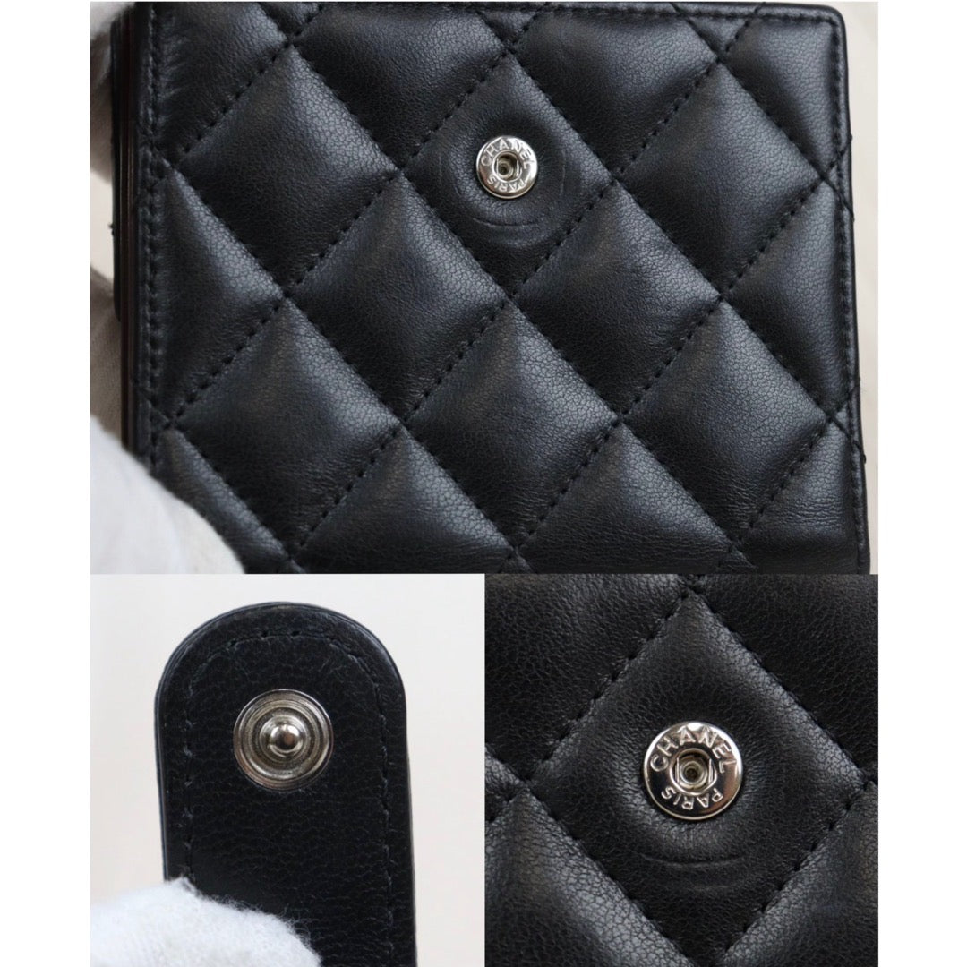 Rank A ｜ CHANEL Lamb Leather Wallet Made in 2016-2017 Year｜23112709