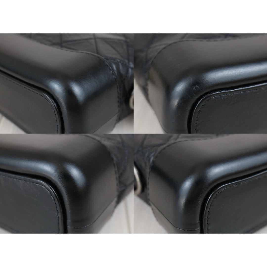 Very Good ( Rank A) ｜CHANEL PM Gabrielle Aged Calfskin Shoulder Bag Black Made in 2018 Year｜S24111810