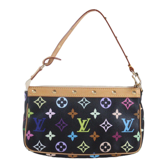 Rank A｜ LV Monogram Multicolor Pochette Accessoires Black｜23091102